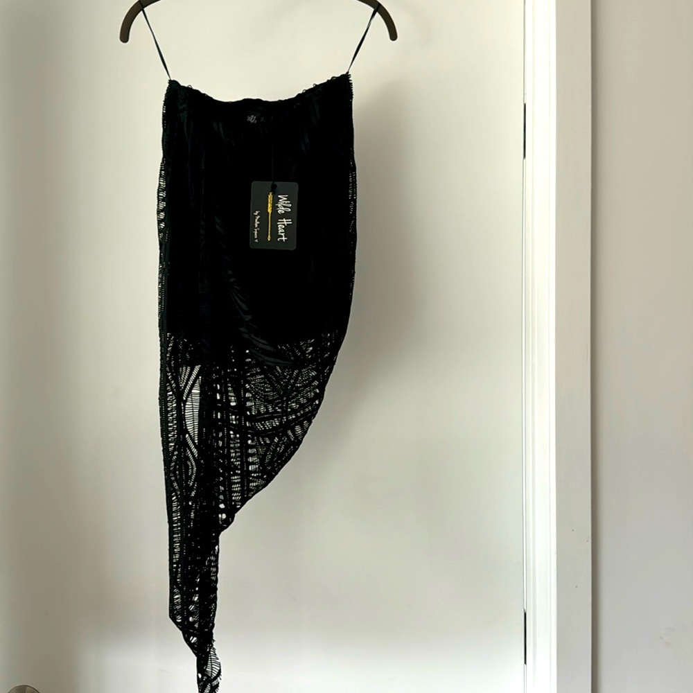 Wild at Heart Strapless crocheted skirt/top, S